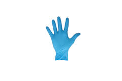 CMT latex handschoenen blauw poedervrij large (8-9)