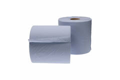 CMT Centerfeed Roll Midi 1-laags blauw recycled met koker 300mtr/20cm