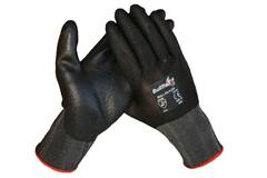 Werkhandschoen zwart polyamide met pu nitril coating EN388-3121 maat 11 p/paar